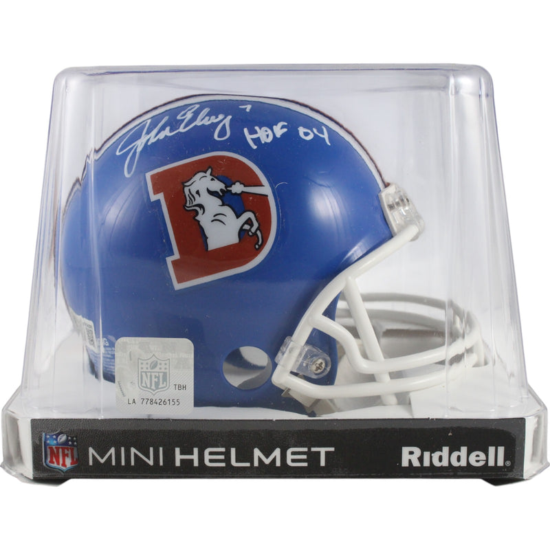 John Elway Denver Broncos Riddell VSR4 Throwback Mini Helmet
