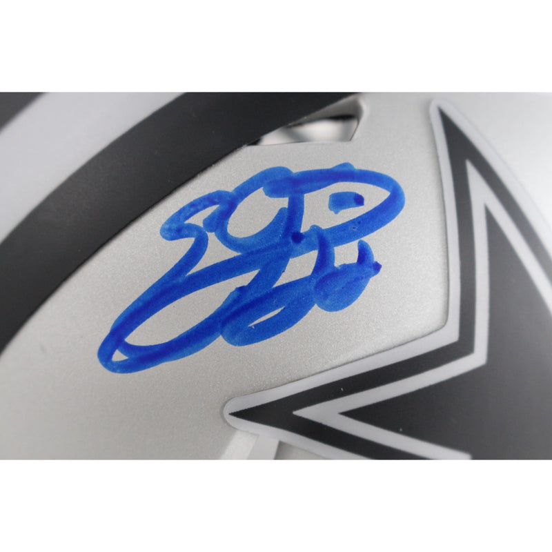 Emmitt Smith Autographed Dallas Cowboys Rave Mini Helmet (Beckett)