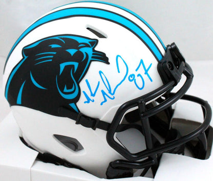 Muhsin Muhammad Signed Carolina Panthers Lunar Speed Mini Helmet