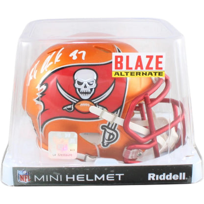 Rob Gronkowski Signed Tampa Bay Buccaneers Blaze Mini Helmet