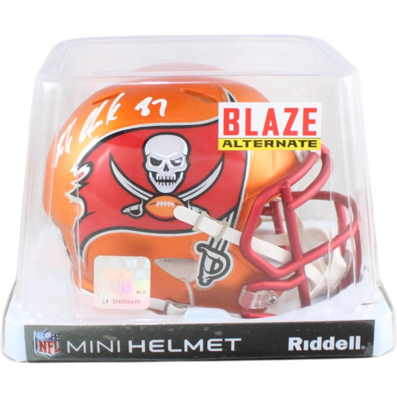 Rob Gronkowski Signed Tampa Bay Buccaneers Blaze Mini Helmet