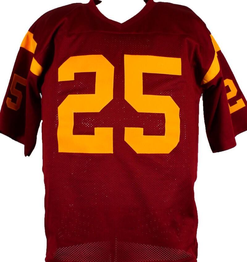 Justin Fargas Signed Maroon USC Style Custom Jersey
