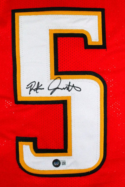 Rakim Jarrett Autographed Red Custom College Jersey