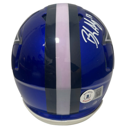 Brandon Aubrey Signed Dallas Cowboys Riddell Flash Mini Helmet