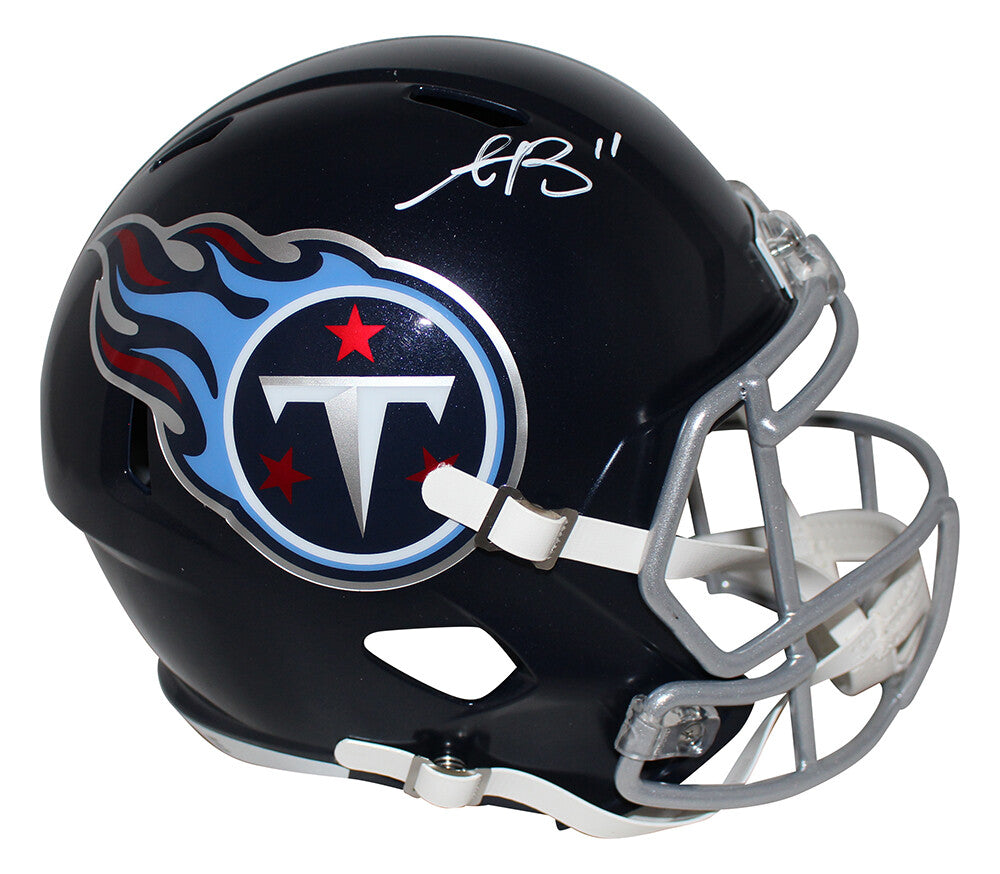 AJ Brown Signed Tennessee Titans Full Size Speed Replica Helmet