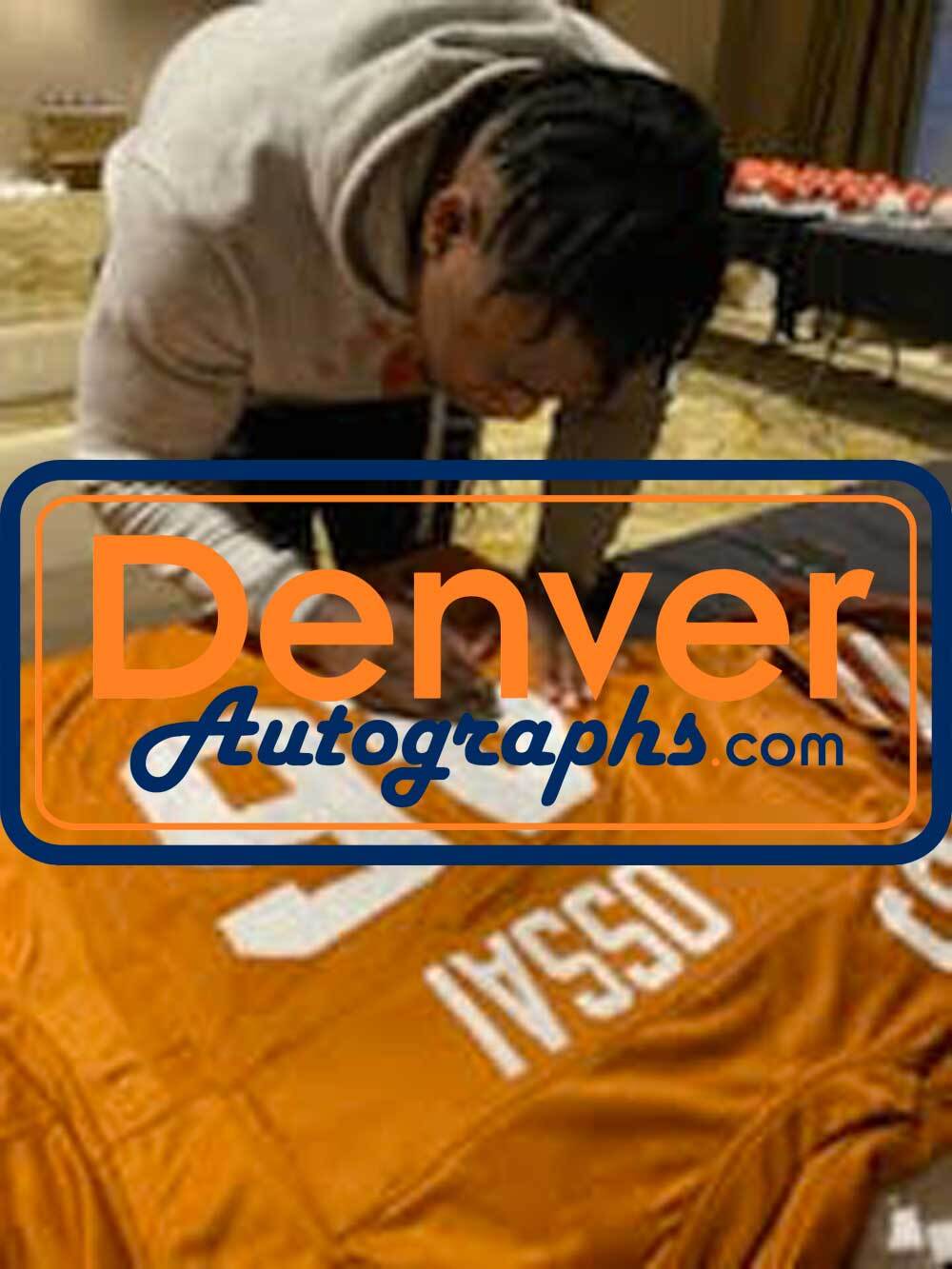 Joseph Ossai Autographed Texas Longhorns Custom Football Jersey