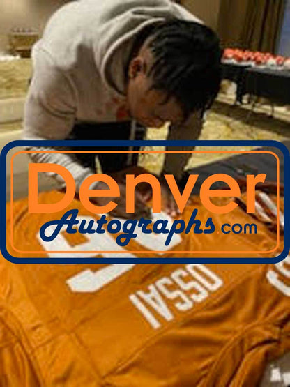 Joseph Ossai Autographed Texas Longhorns Custom Football Jersey