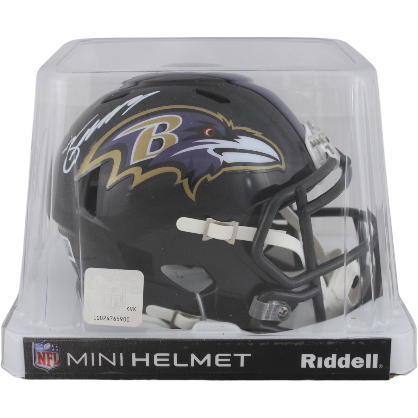 Zay Flowers Baltimore Ravens Autographed Mini Helmet