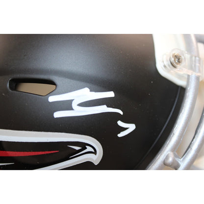 Bijan Robinson Autographed Atlanta Falcons Throwback Mini Helmet