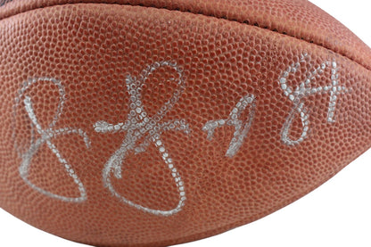 Shannon Sharpe, James Jones & Michael Dean Perry Signed Broncos Mini Football