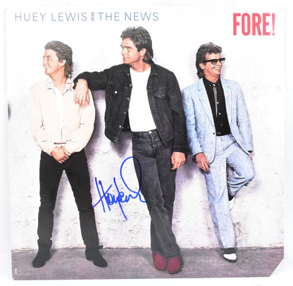 Huey Lewis Signed Huey Lewis and the News Fore! Vinyl Album