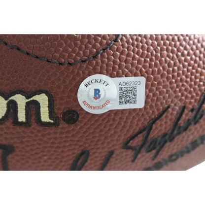 John Elway & Joe Namath Signed Denver Broncos 1991 Team Multi-Signed Football