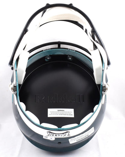 A.J. Brown Autographed Philadelphia Eagles Silver Speed Replica Helmet