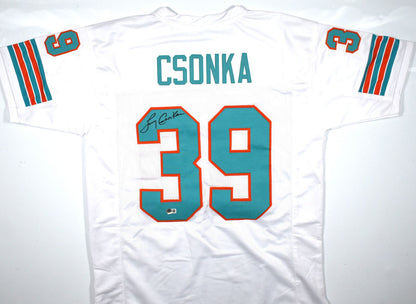 Larry Csonka Autographed Miami Dolphins Custom White Jersey