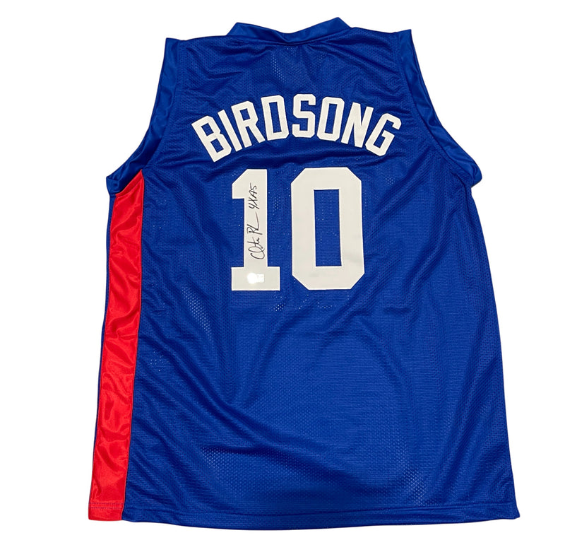 Otis Birdsong Signed New Jersey Nets Custom Jersey