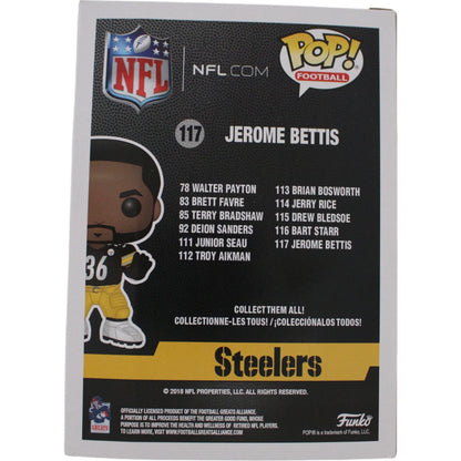 Jerome Bettis Signed Pittsburgh Steelers Funko Pop! with "Bus" Inscription