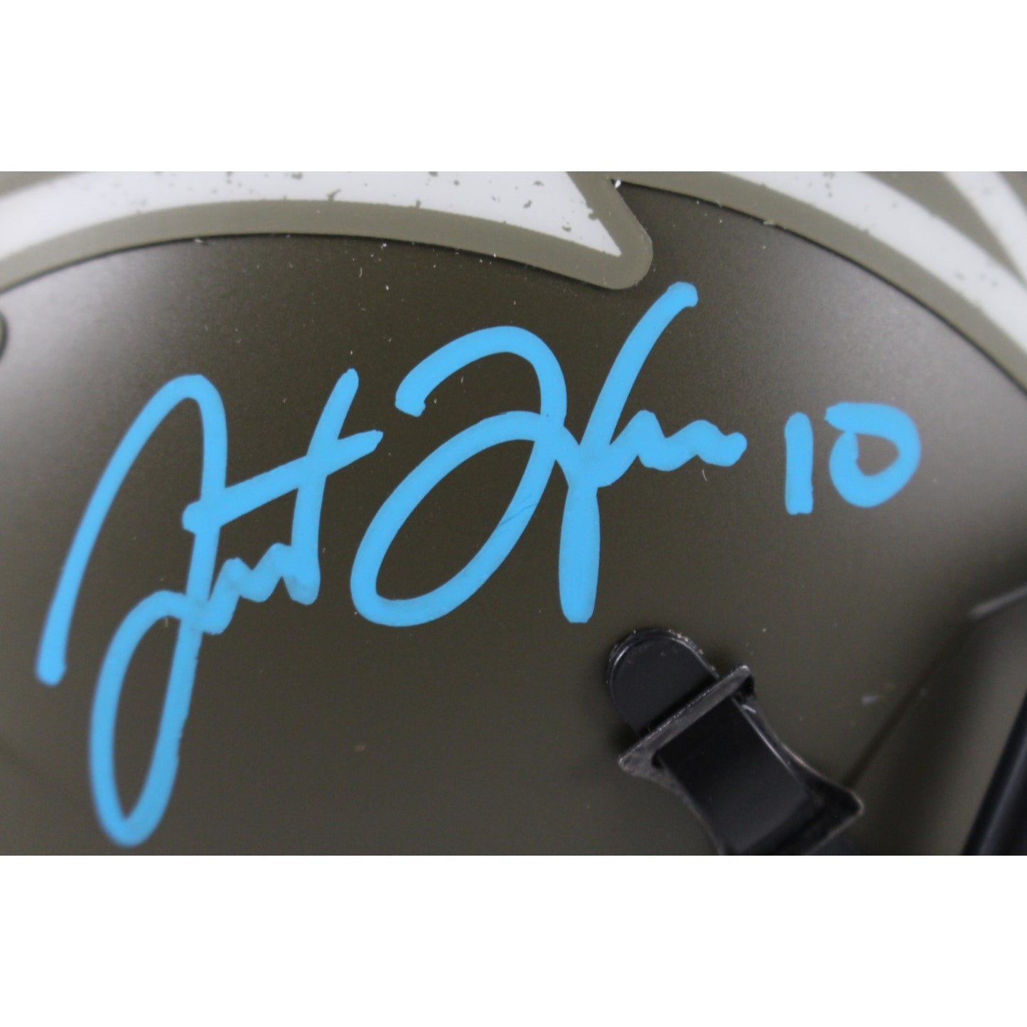 Justin Herbert Signed Los Angeles Chargers 2022 Salute to Service Mini Helmet