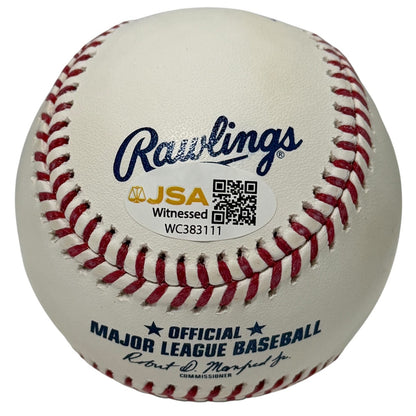 Jose Canseco Autographed ROMLB Baseball with 40/40 Inscription (JSA)