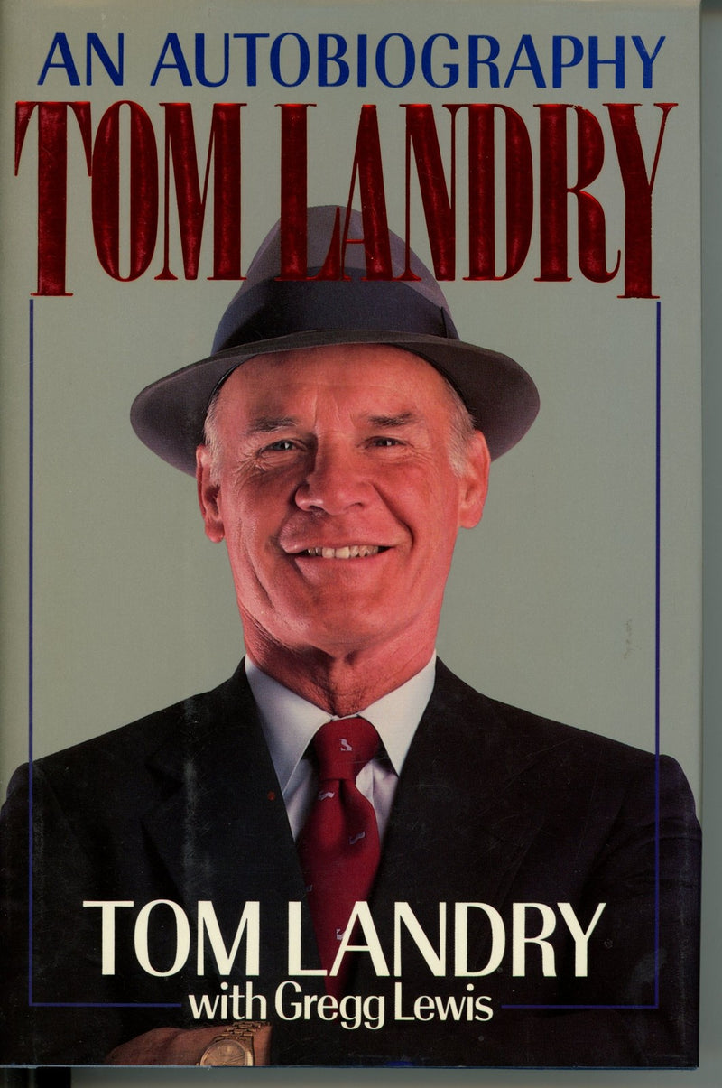 Tom Landry Signed Dallas Cowboys Autobiography Book (Inscribed)