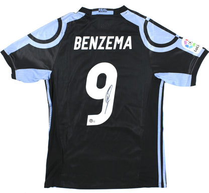 Karim Benzema Autographed Real Madrid Black Soccer Jersey