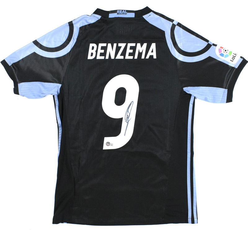 Karim Benzema Autographed Real Madrid Black Soccer Jersey