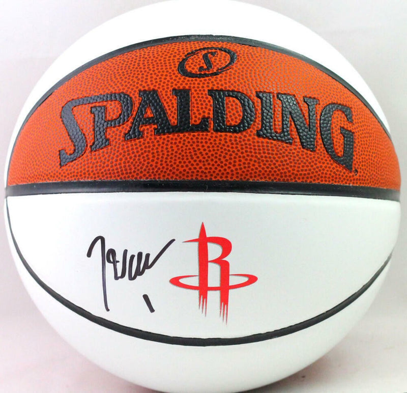 John Wall Autographed Houston Rockets White Panel Basketball