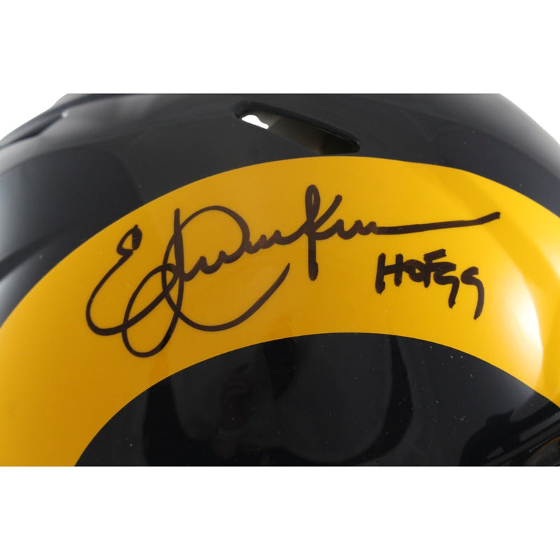 Eric Dickerson Signed Los Angeles Rams Authentic Throwback Helmet (HOF)