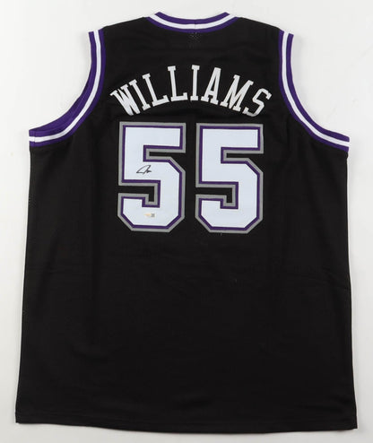 Jason Williams Signed Sacramento Kings Black Custom Jersey