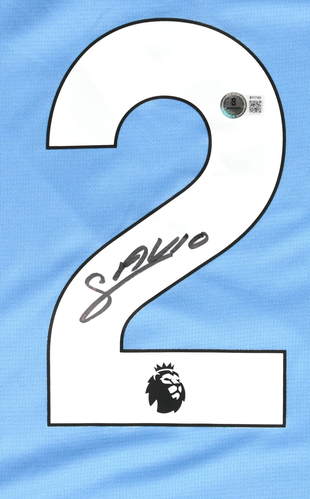 Savinho Autographed Manchester City Home Jersey