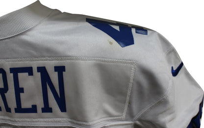 Chris Warren Signed Dallas Cowboys Game Issued Jersey