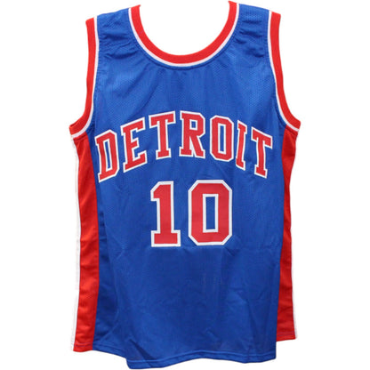 Dennis Rodman Signed Detroit Pistons Style Basketball Jersey (JSA)