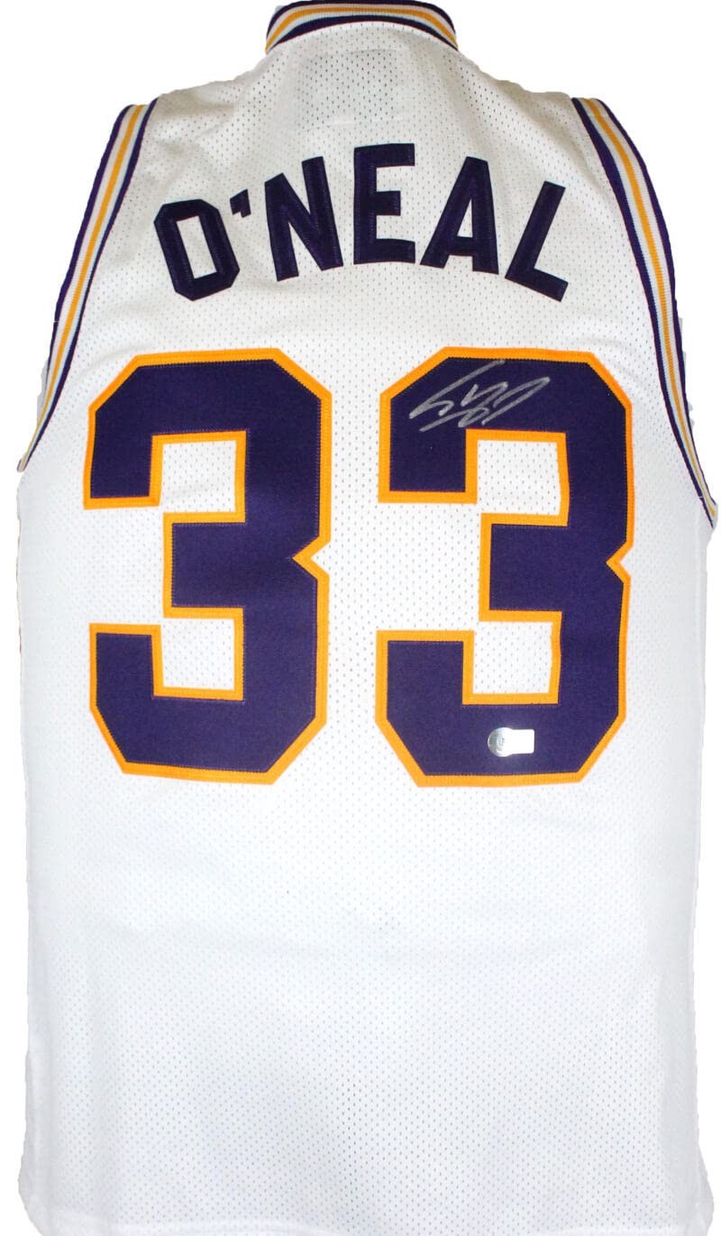 Shaquille O'Neal Signed LSU Tigers White Retro Jersey