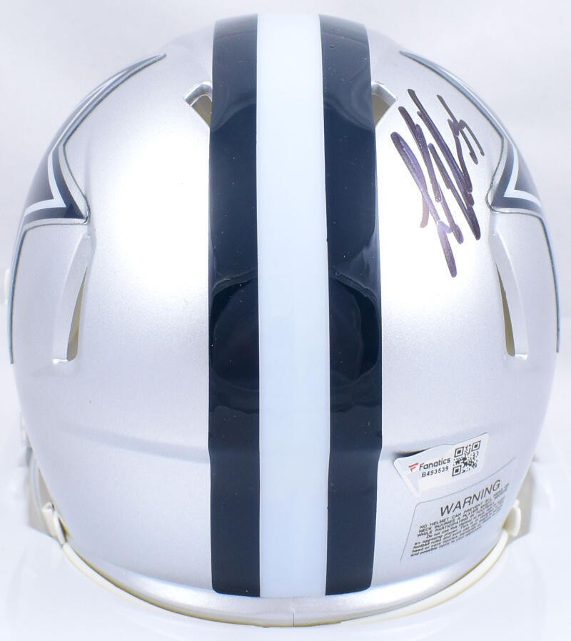 Leighton Vander Esch Signed Dallas Cowboys Speed Mini Helmet