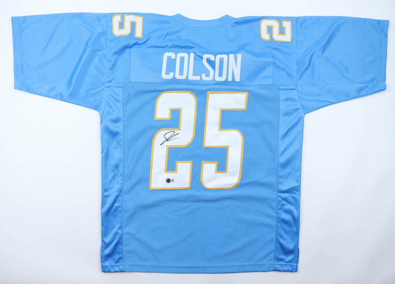 Junior Colson Signed Los Angeles Chargers Light Blue Jersey