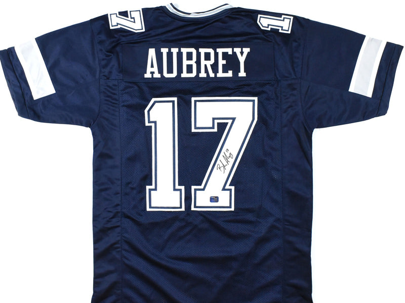 Brandon Aubrey Autographed Dallas Cowboys Blue Custom Jersey