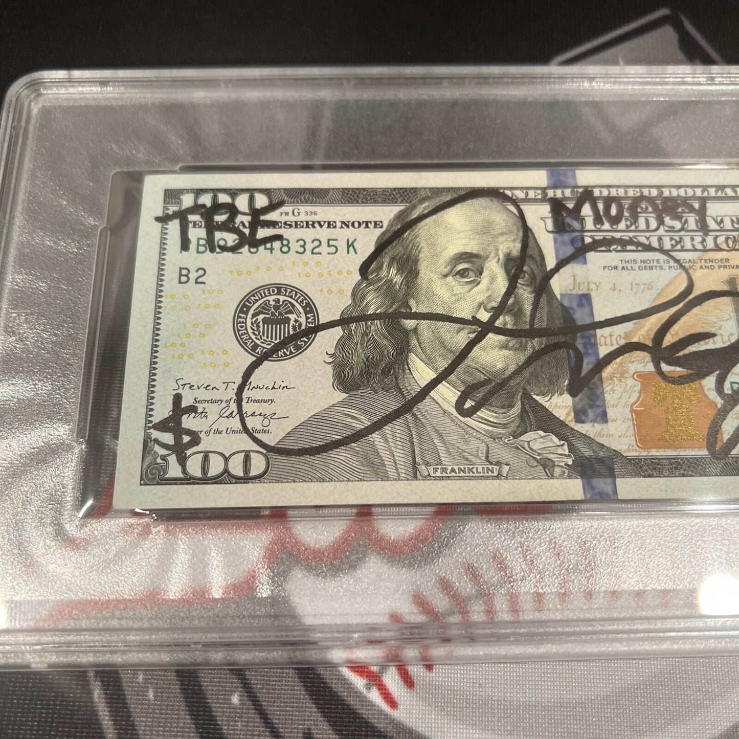 Floyd Mayweather Jr. Signed $100 Bill with 4 Inscriptions (PSA)