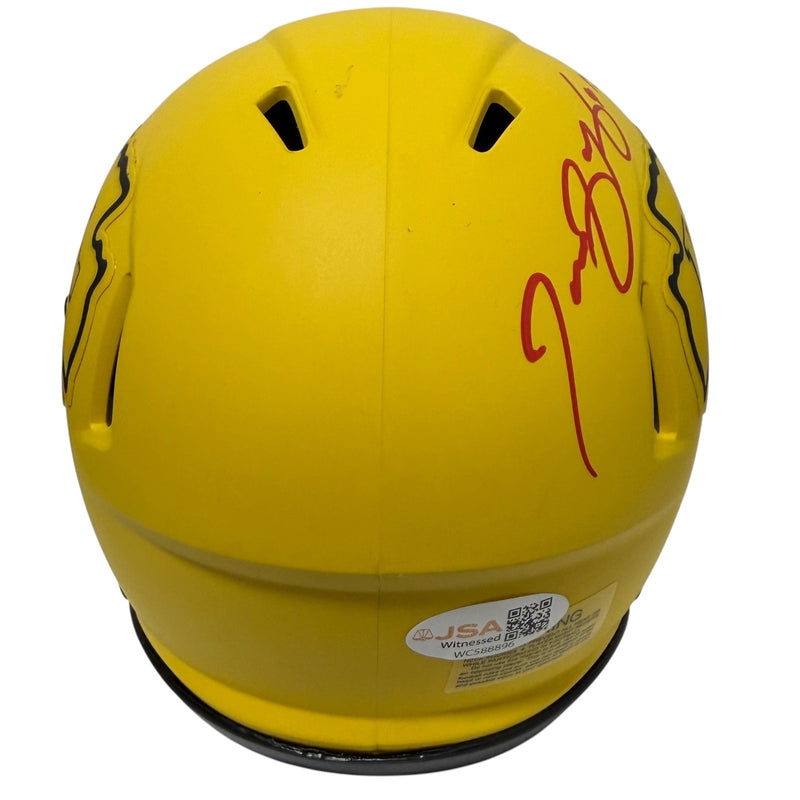 Tamba Hali Signed Kansas City Chiefs Rave Mini Helmet (JSA Witnessed)