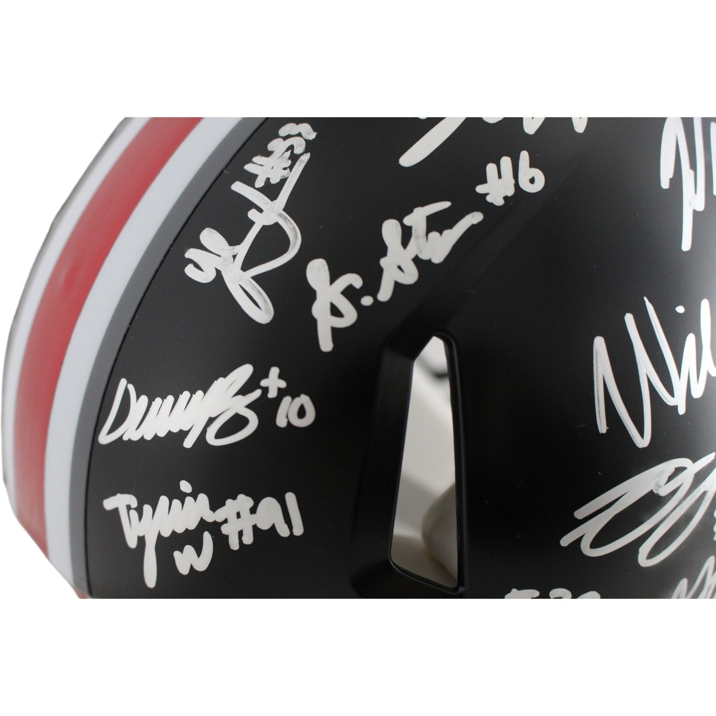 Ohio State Buckeyes Team Signed Full Size Authentic Helmet (20 Sigs)