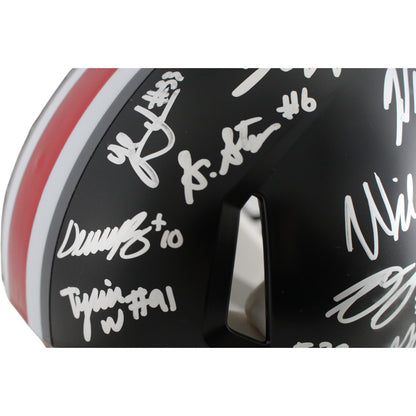 Ohio State Buckeyes Team Signed Full Size Authentic Helmet (20 Sigs)