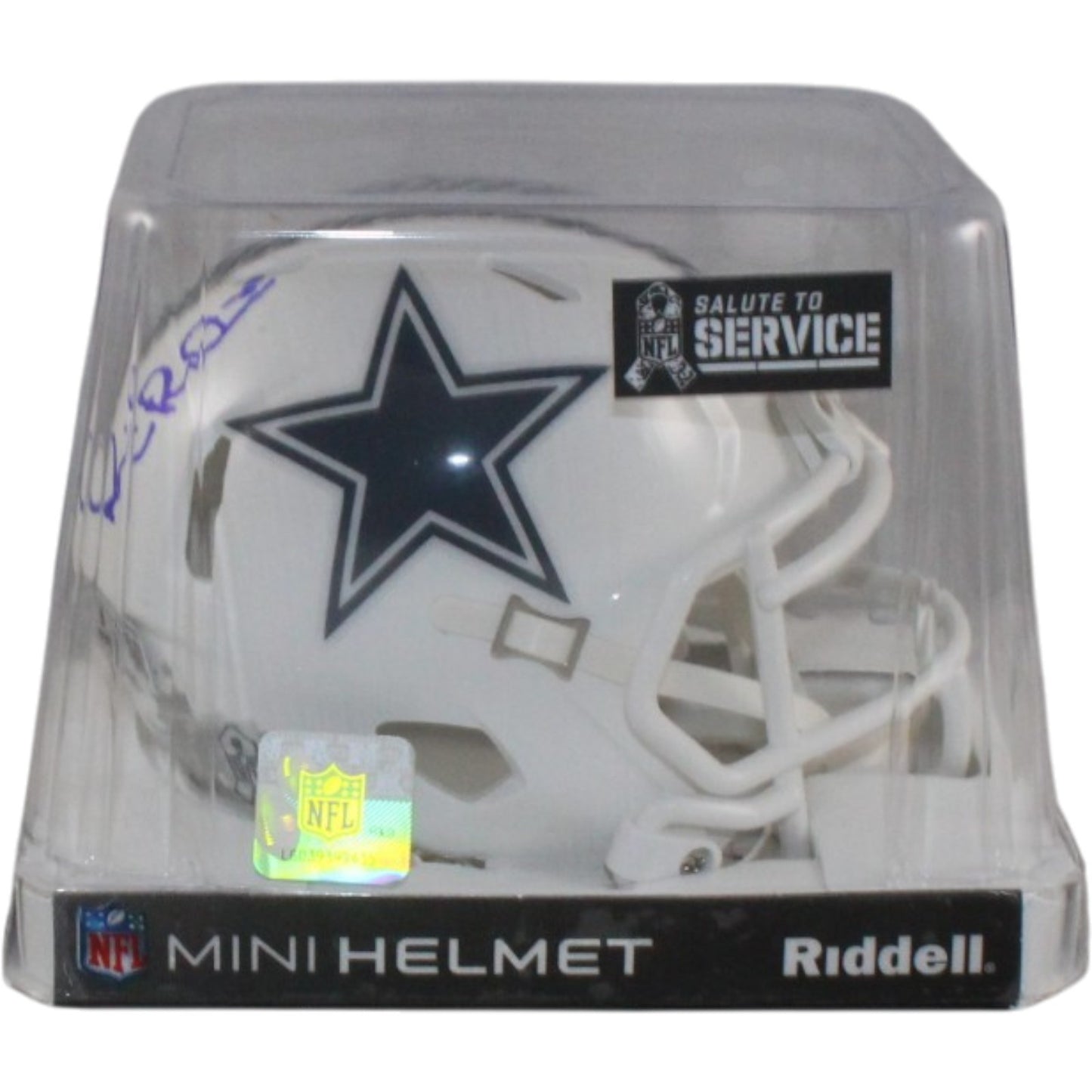 Michael Irvin Signed Dallas Cowboys 2024 Salute to Service Mini Helmet