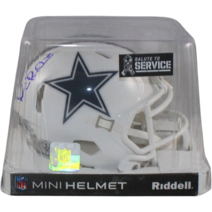 Michael Irvin Signed Dallas Cowboys 2024 Salute to Service Mini Helmet