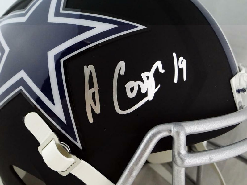 Amari Cooper Autographed Dallas Cowboys Full Size Flat Black Helmet