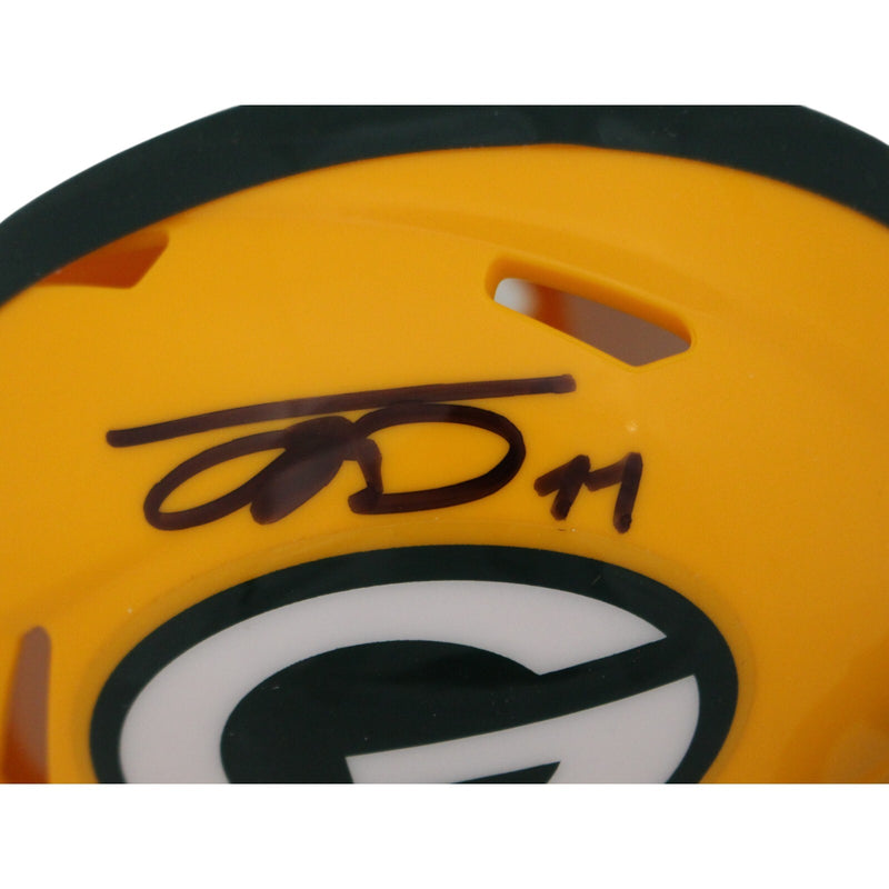 Jayden Reed Autographed Green Bay Packers Speed Mini Helmet