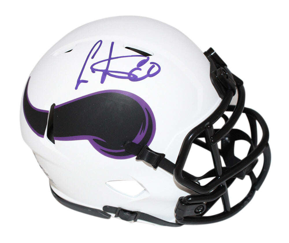 Cris Carter Autographed Minnesota Vikings Lunar Speed Mini Helmet
