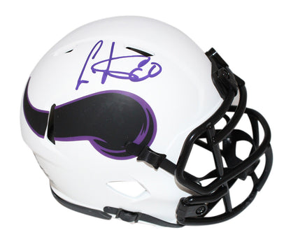 Cris Carter Autographed Minnesota Vikings Lunar Speed Mini Helmet