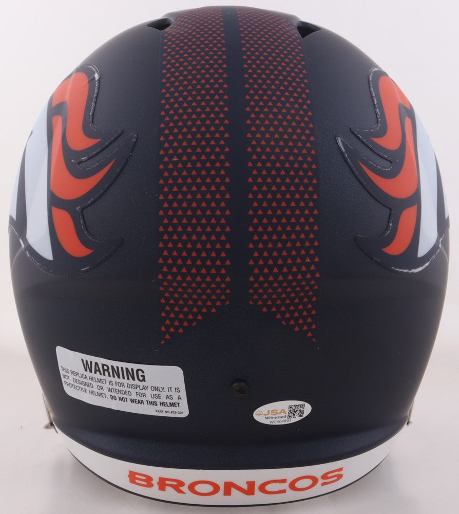 Willis McGahee Signed Denver Broncos Full Size Replica Helmet