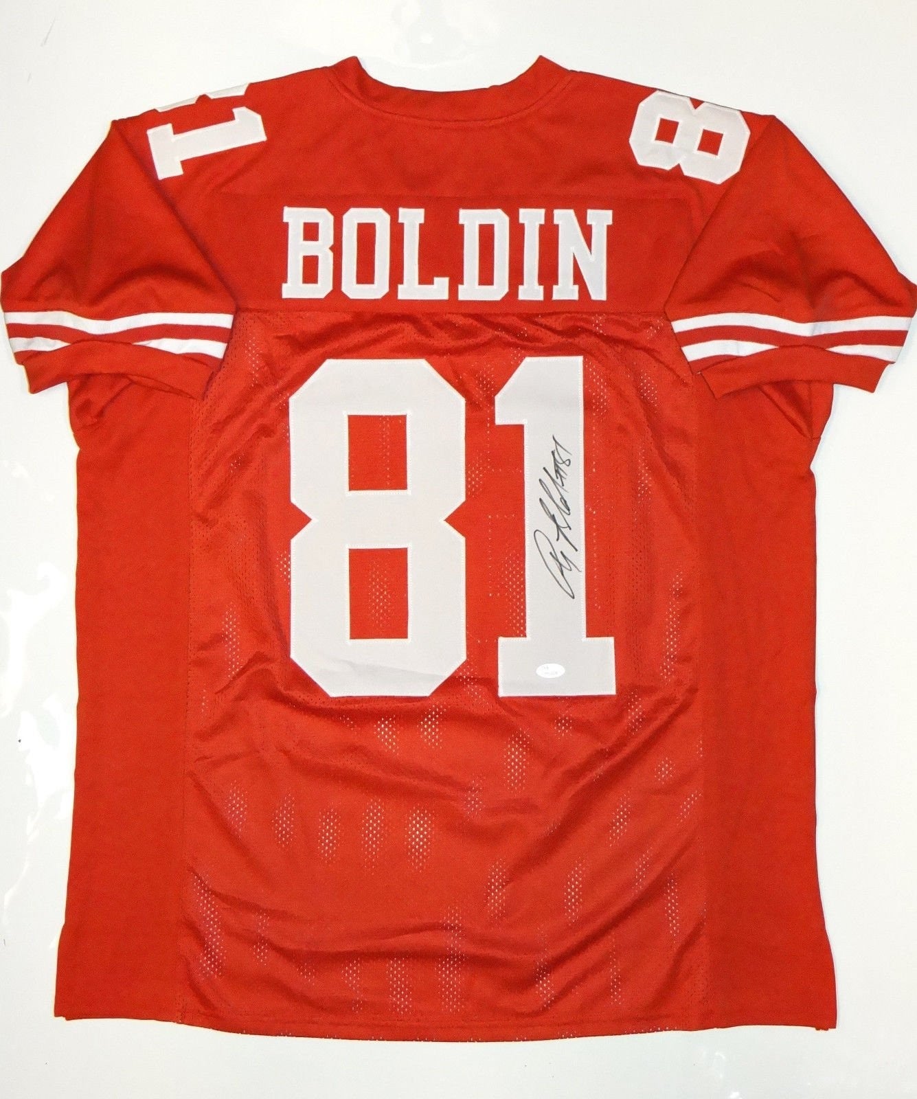 Anquan Boldin Autographed Red Custom Football Jersey
