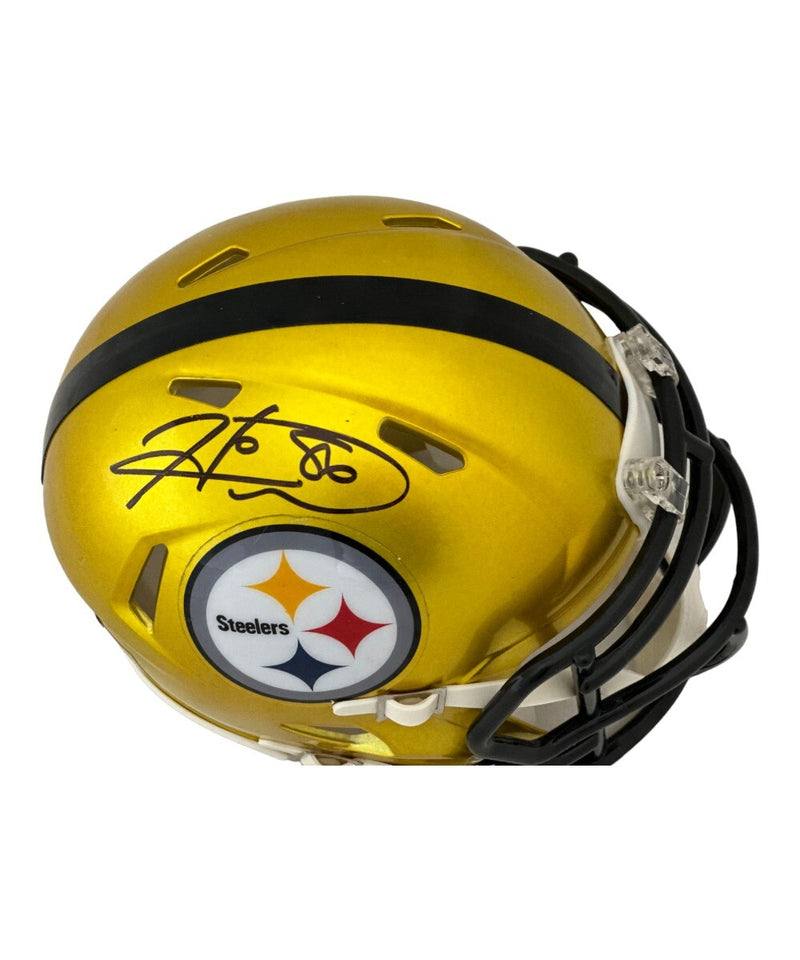 Hines Ward Signed Pittsburgh Steelers Flash Mini Helmet Beckett BAS