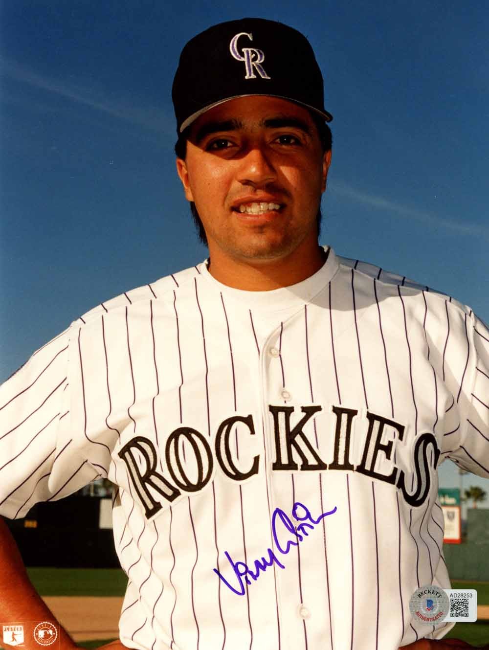 Vinny Castilla Autographed Colorado Rockies 8x10 Photo