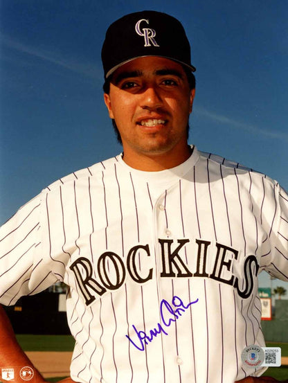 Vinny Castilla Autographed Colorado Rockies 8x10 Photo